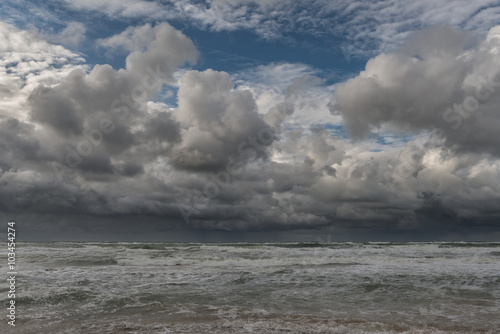 Obraz w ramie Nordsee, Sturmwolken