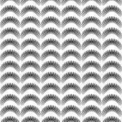 Poster - Seamless pattern with halftone elements