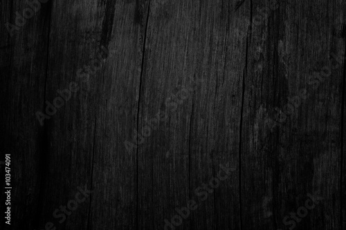 Fotografia Black wooden texture background blank for design