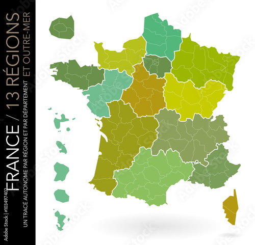 Carte De France 13 Regions Carte Modifiable Un Trace Par Departement Stock Vector Adobe Stock Carte De France 13 Regions Carte Modifiable Un Trace Par Departement Stock Vector Adobe Stock