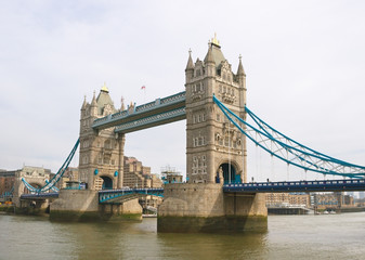 Wall Mural - The Tower bridge in London.