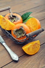 Wall Mural - Ripe sweet persimmons