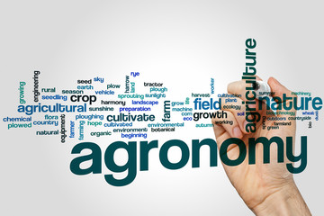 Wall Mural - Agronomy word cloud