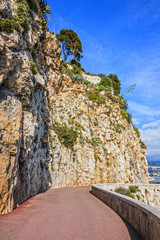 Mountain road, Monaco and Monte Carlo principality