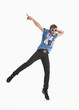 © Aleks Kend - Young guy is dancing. Street dance. White background.