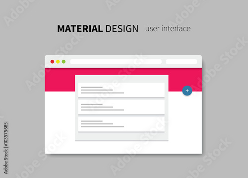 Material Design Window Vector Browser With Material Page Layout Design Background Buy This Stock Vector And Explore Similar Vectors At Adobe Stock Adobe Stock