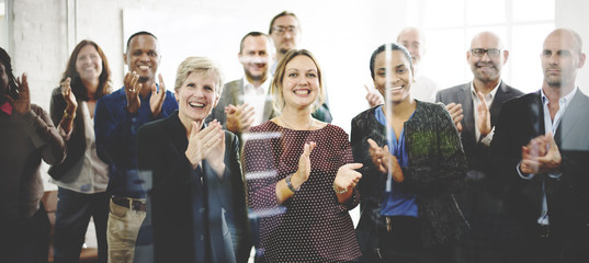 audience applaud clapping happines appreciation training concept