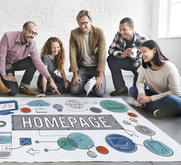 Homepage Domain HTML Web Design Concept