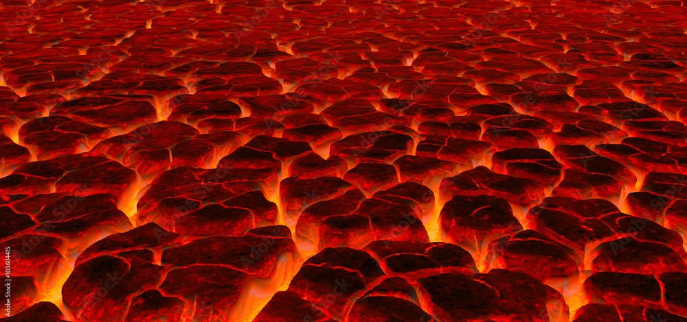 Hell Lava - obrazy, fototapety, plakaty 