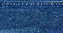 Jeans Texture With Seam