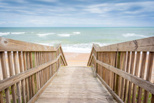 Wooden Walkway To The Beach