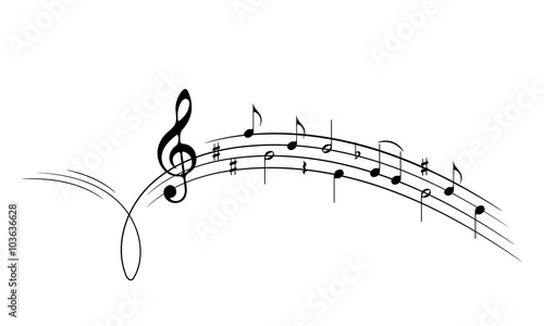 Dekoracja na wymiar  symbole-muzyczne