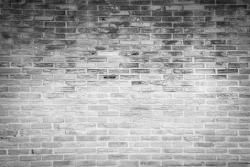 Wall Mural - White grunge brick wall texture background