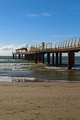 Canvas Print - lido di camaiore pier