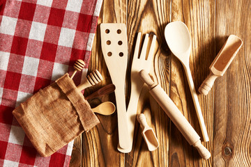 Canvas Print - Wooden utensils