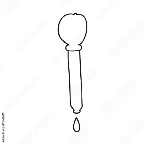 Black And White Cartoon Pipette Dripping Buy This Stock Vector And Explore Similar Vectors At Adobe Stock Adobe Stock