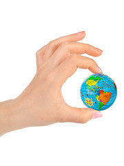 Sticker - Hand with globe