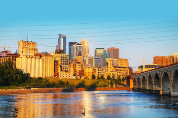 Downtown Minneapolis, Minnesota in the morning