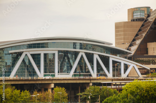 Fényképezés  Philips Arena and CNN Center in Atlanta, GA