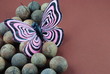 Schmetterling auf Hintergrund