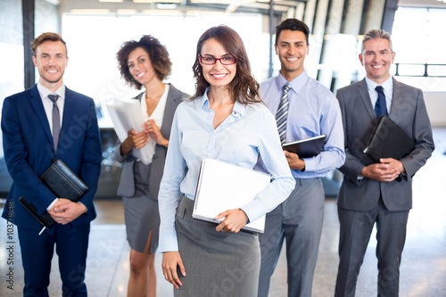 Fotografía Business team with document and organizer