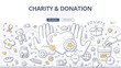 Charity & Donation Doodle Concept