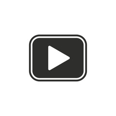 Sticker - Video - vector icon.