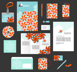 Wall Mural - corporate style business templates. set of modern abstract graph