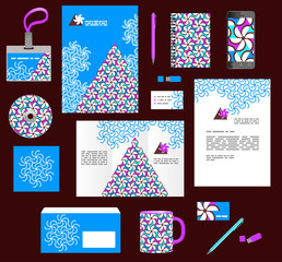 Wall Mural - corporate style business templates. set of modern abstract graph