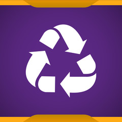 Wall Mural - Recycle icon for web and mobile