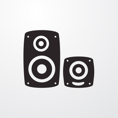 Wall Mural - Speakers icon