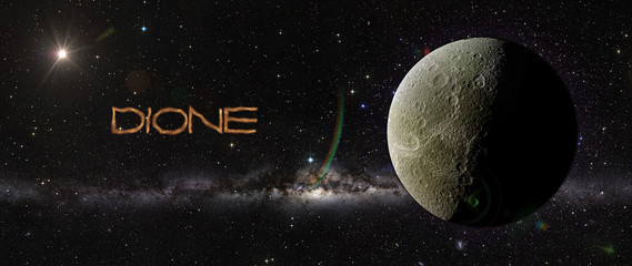 Wall Mural - dione in outer space.