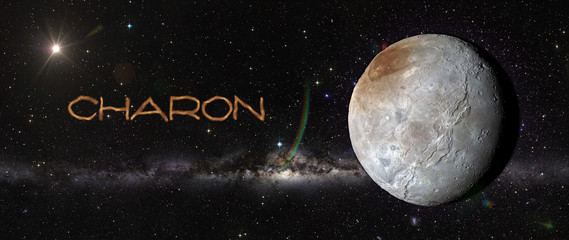 Wall Mural - charon in outer space.