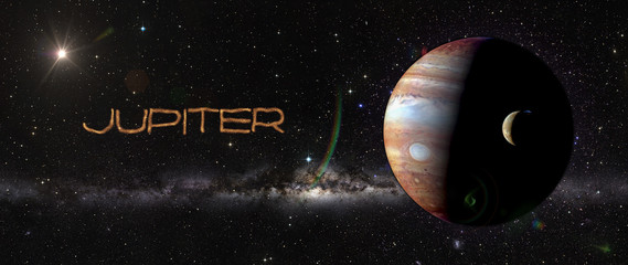 Wall Mural - planet jupiter in outer space.