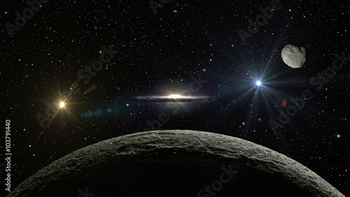 Plakat Alien Exo Planet. Elementy tego obrazu dostarczone przez NASA