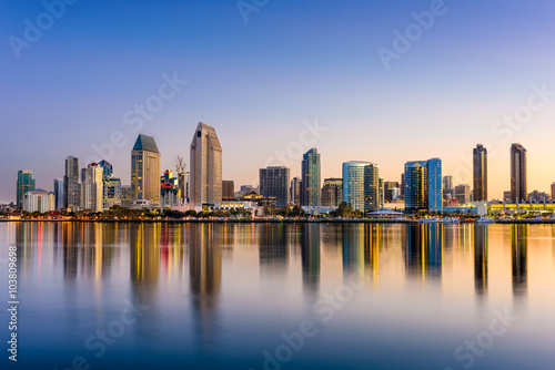 San Diego Skyline Wallpaper Mural