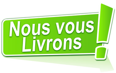 Poster - nous vous livrons sur étiquette verte