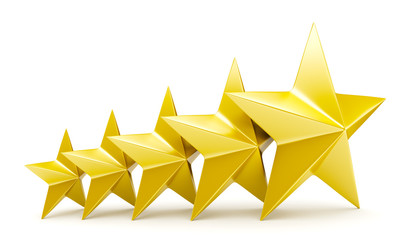 Wall Mural - shiny golden stars
