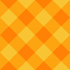 Wall Mural - Yellow Orange Diamond Chessboard Background Vector Illustration