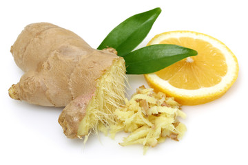 Wall Mural - Lemon with Fresh ginger