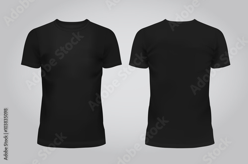 Download Vector illustration of design template black men T-shirt ...