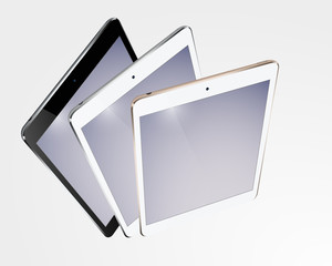 smart white, black and gold ipad