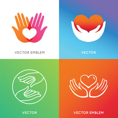 Wall Mural - vector charity and volunteer concepts