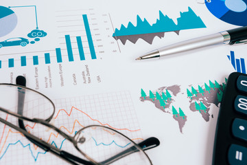 Business graphs and charts