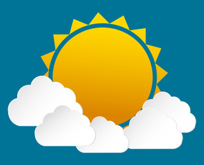 Poster - Sun icon design 