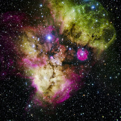 Wall Mural - stars nebula in space. elements of this image furnished by nasa