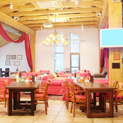 Interior of a restaurant