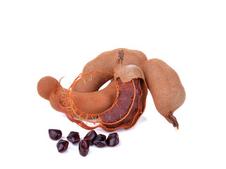 Wall Mural - Tamarind on white background