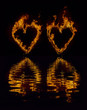 miłość - ogniste serca