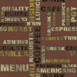 © extracoin - coffee letters pattern